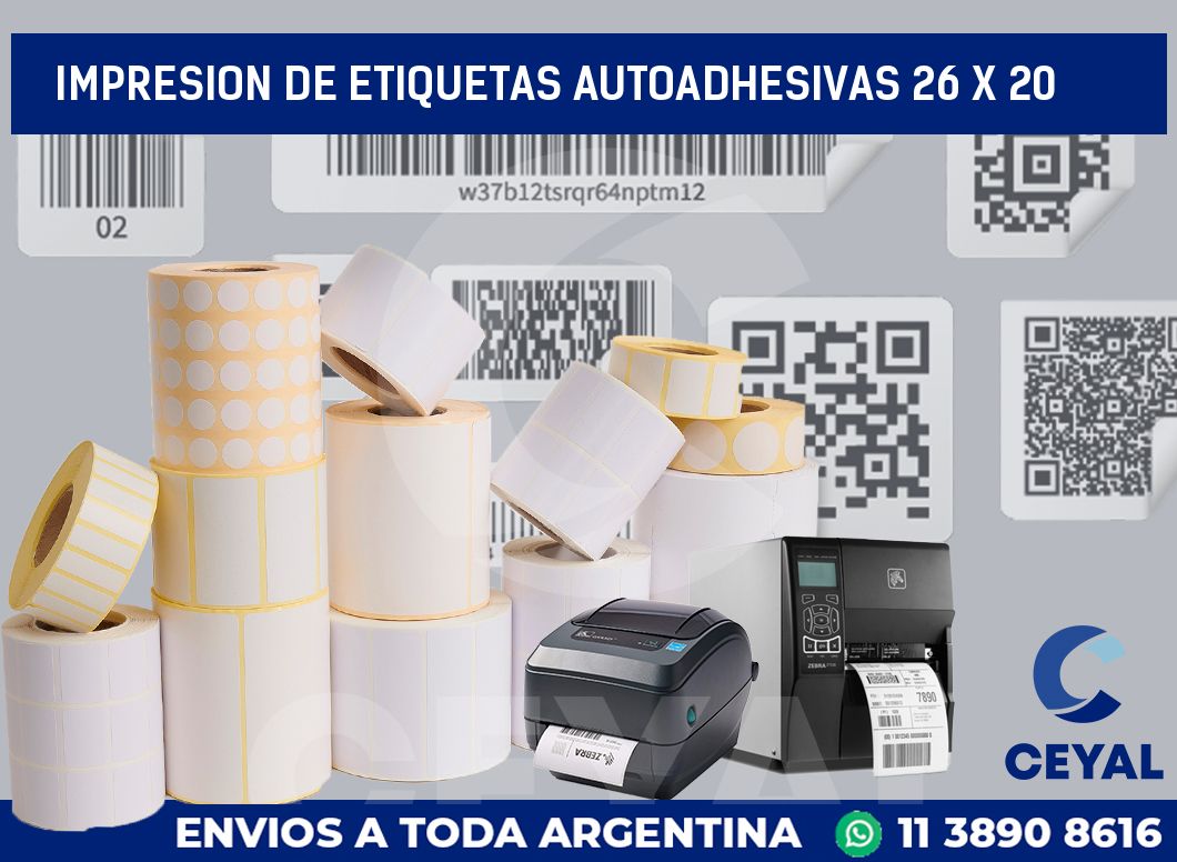 impresion de etiquetas autoadhesivas 26 x 20