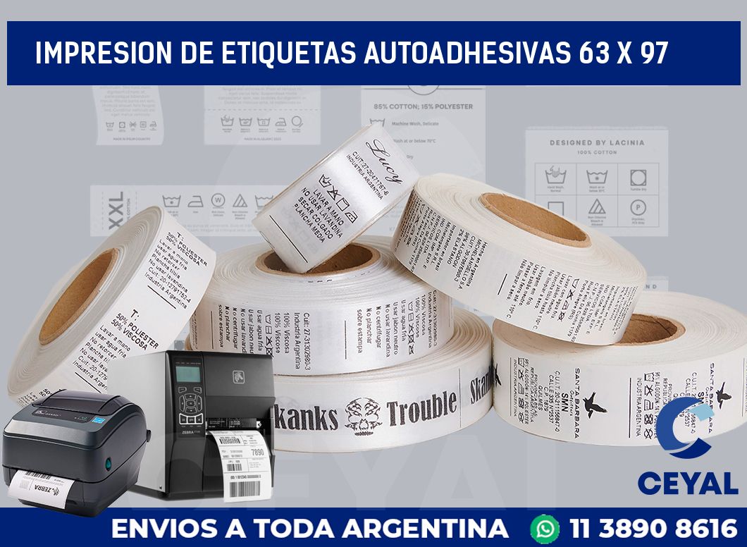 impresion de etiquetas autoadhesivas 63 x 97