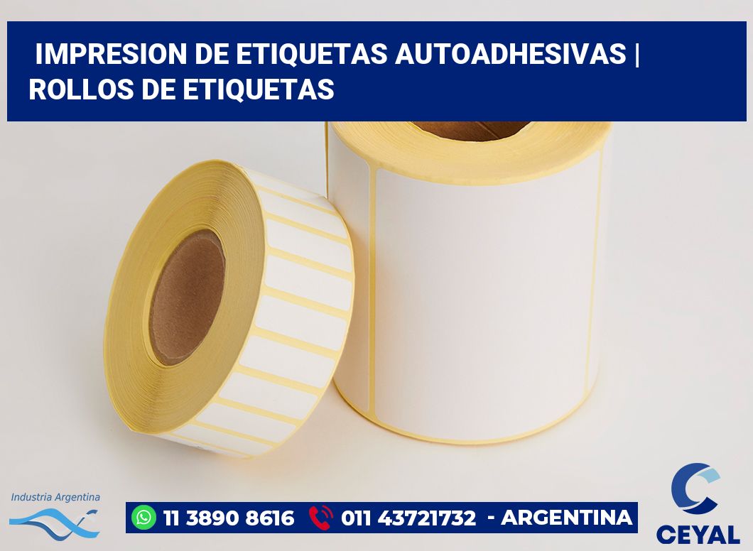 impresion de etiquetas autoadhesivas | rollos de etiquetas