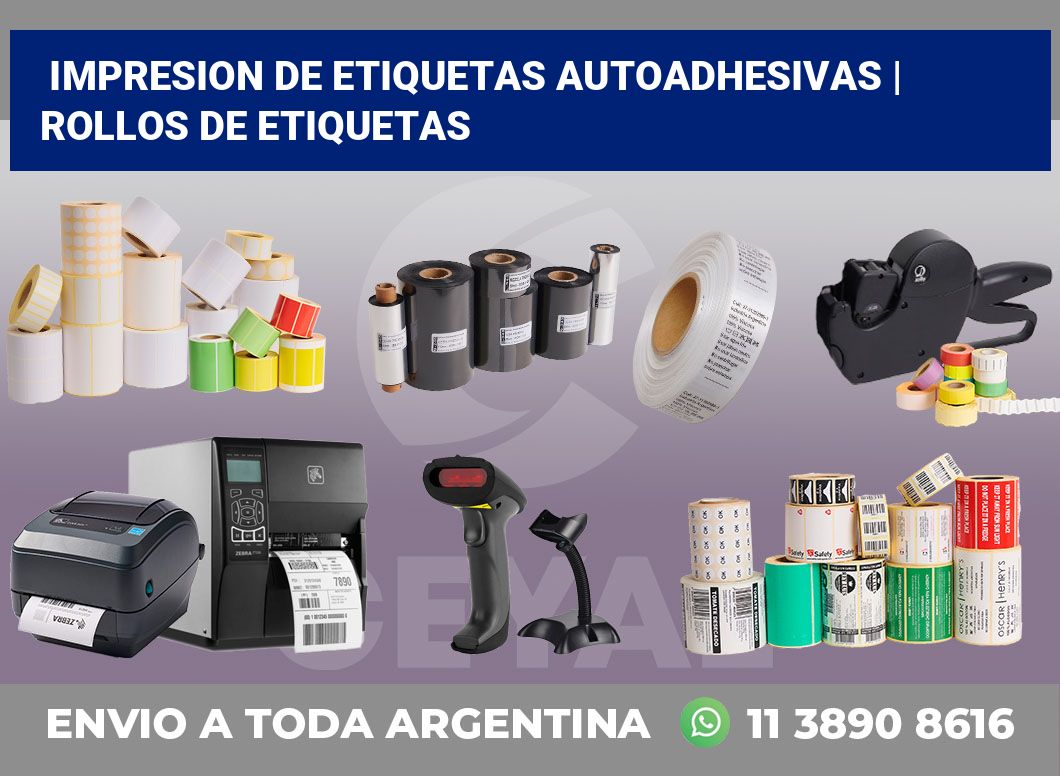 impresion de etiquetas autoadhesivas | rollos de etiquetas
