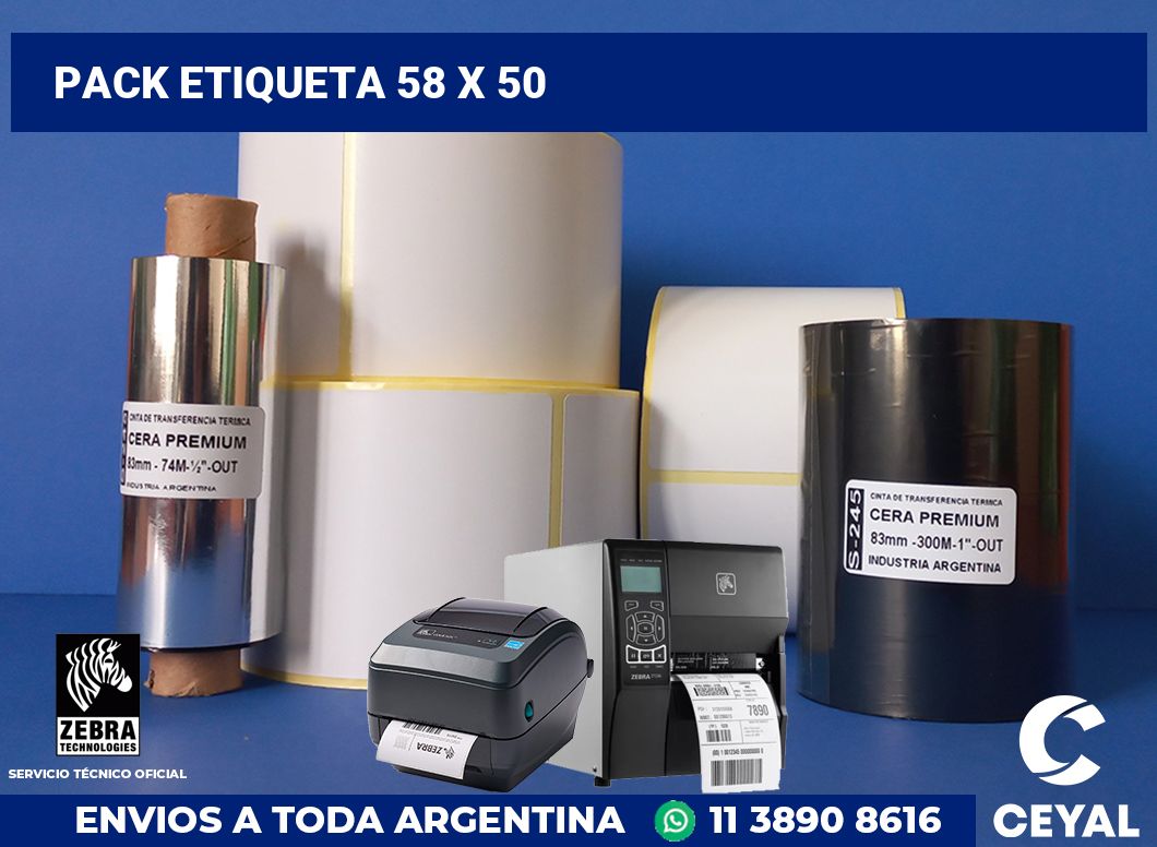 pack etiqueta 58 x 50