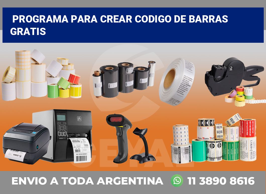 programa para crear codigo de barras gratis