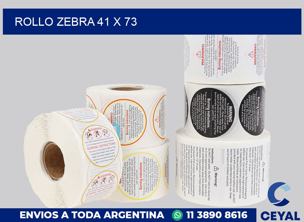rollo zebra 41 x 73