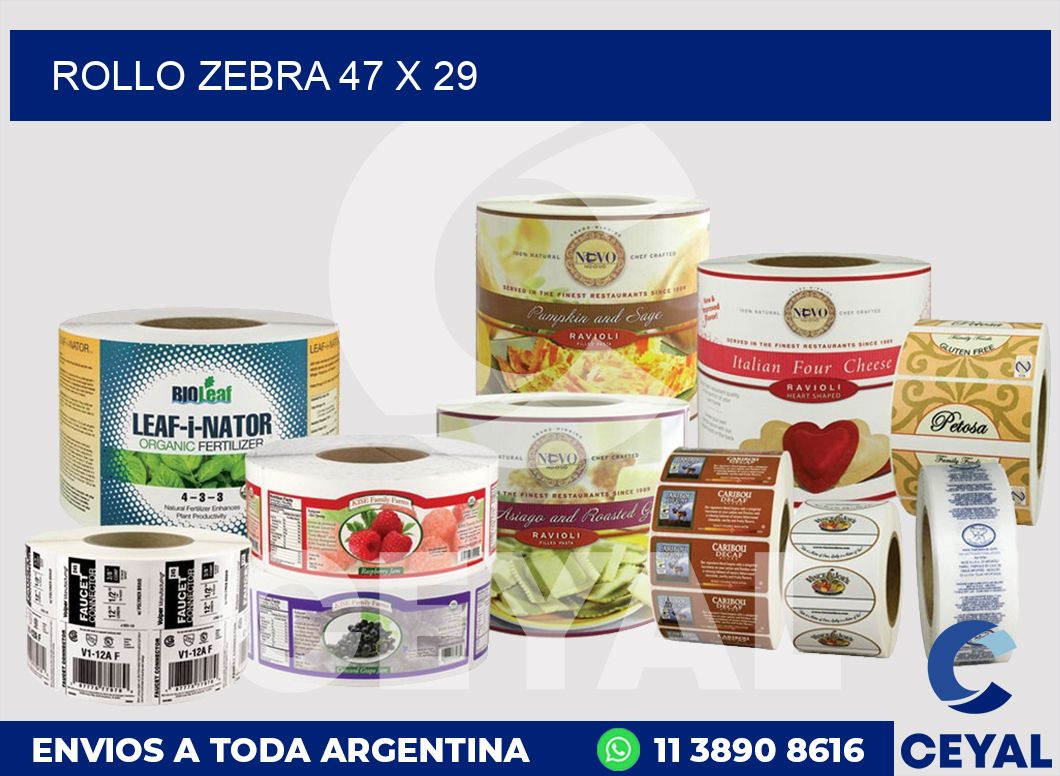 rollo zebra 47 x 29