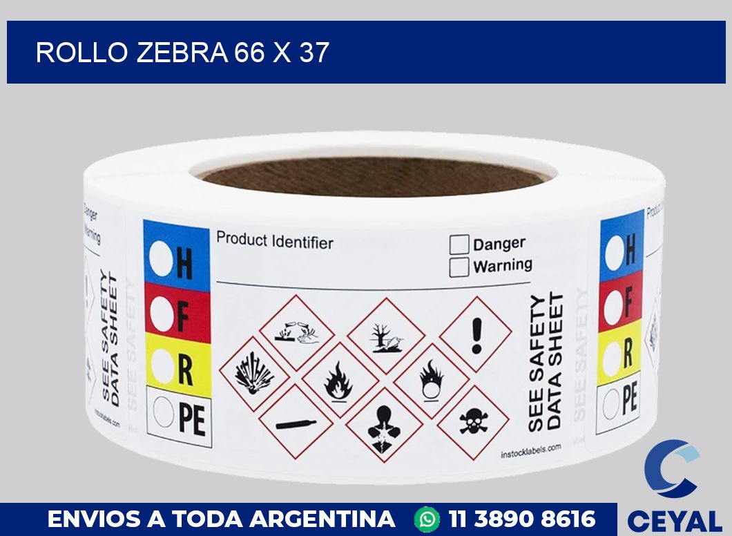 rollo zebra 66 x 37