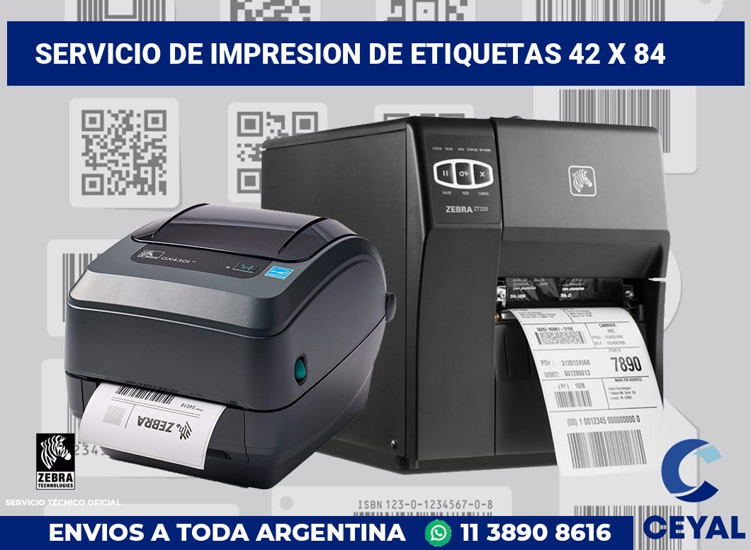 servicio de impresion de etiquetas 42 x 84