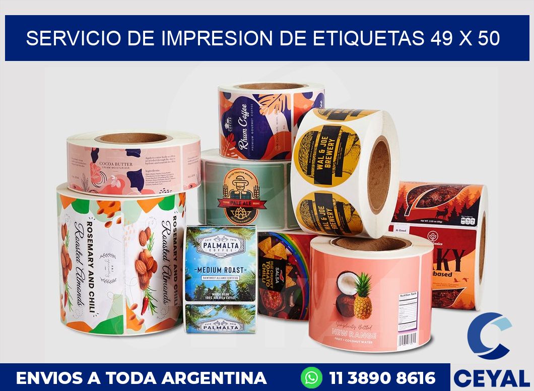 servicio de impresion de etiquetas 49 x 50