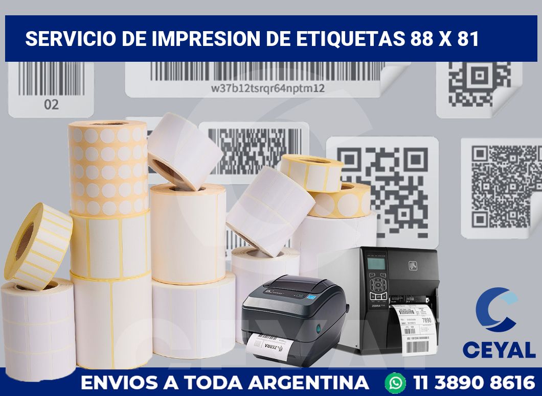 servicio de impresion de etiquetas 88 x 81