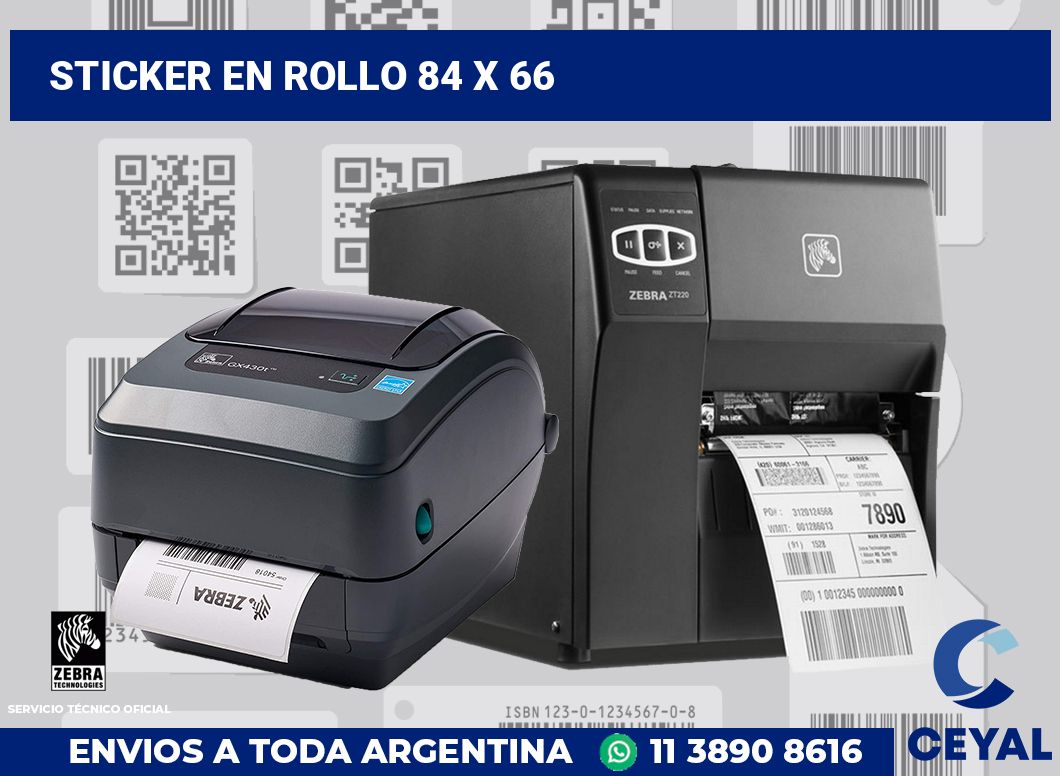 sticker en rollo 84 x 66