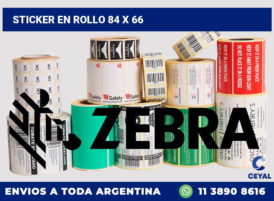 sticker en rollo 84 x 66