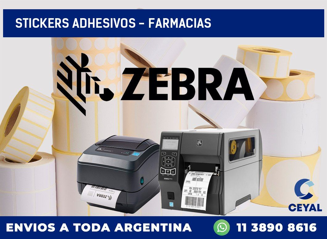 stickers adhesivos - Farmacias
