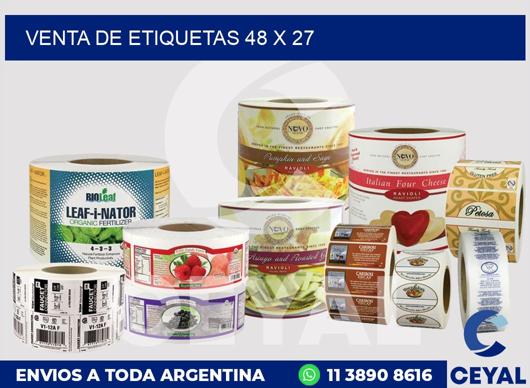 venta de etiquetas 48 x 27