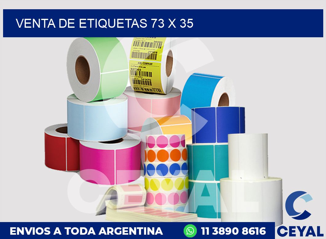 venta de etiquetas 73 x 35