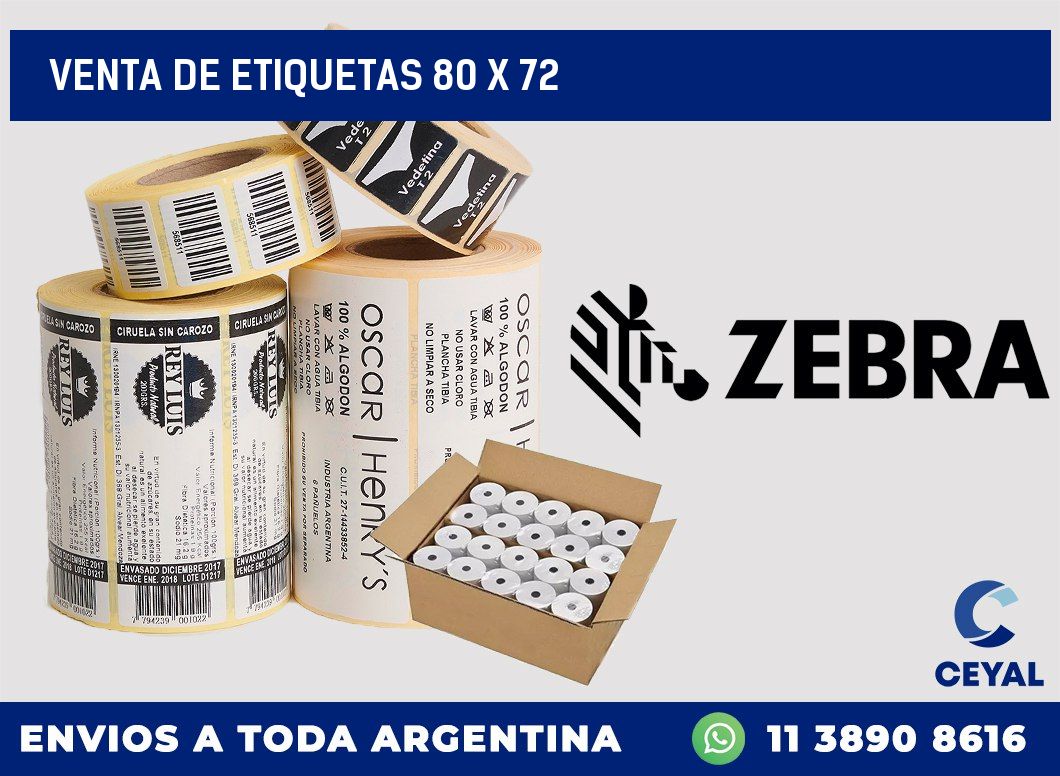 venta de etiquetas 80 x 72
