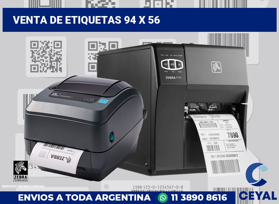 venta de etiquetas 94 x 56