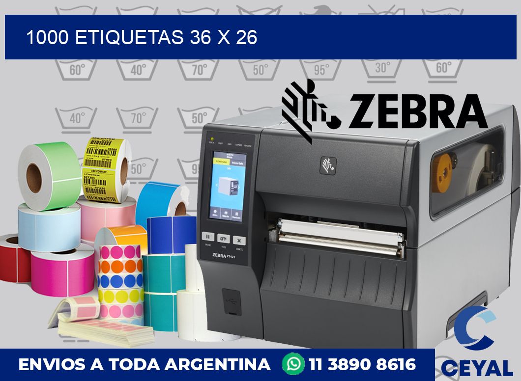 1000 etiquetas 36 x 26