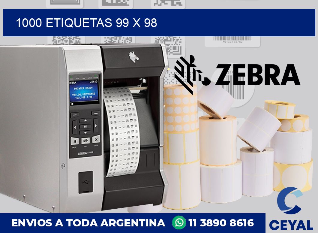1000 etiquetas 99 x 98