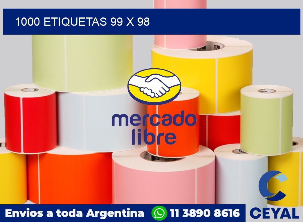 1000 etiquetas 99 x 98