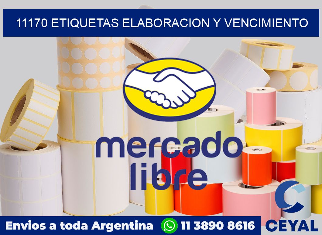 11170 Etiquetas elaboracion y vencimiento