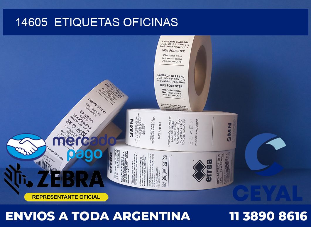 14605 Etiquetas oficinas
