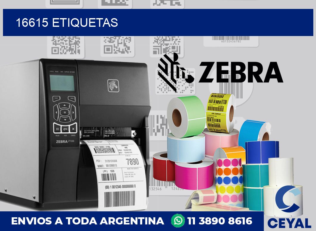 16615 etiquetas