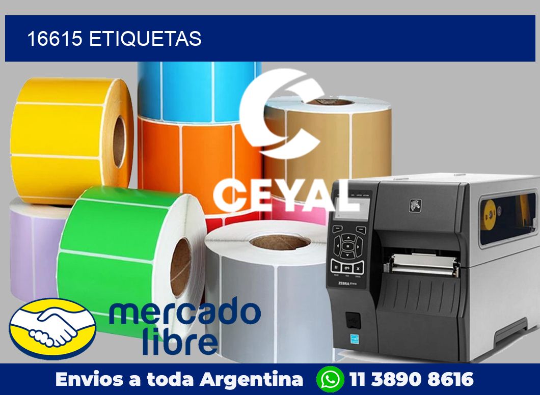 16615 etiquetas