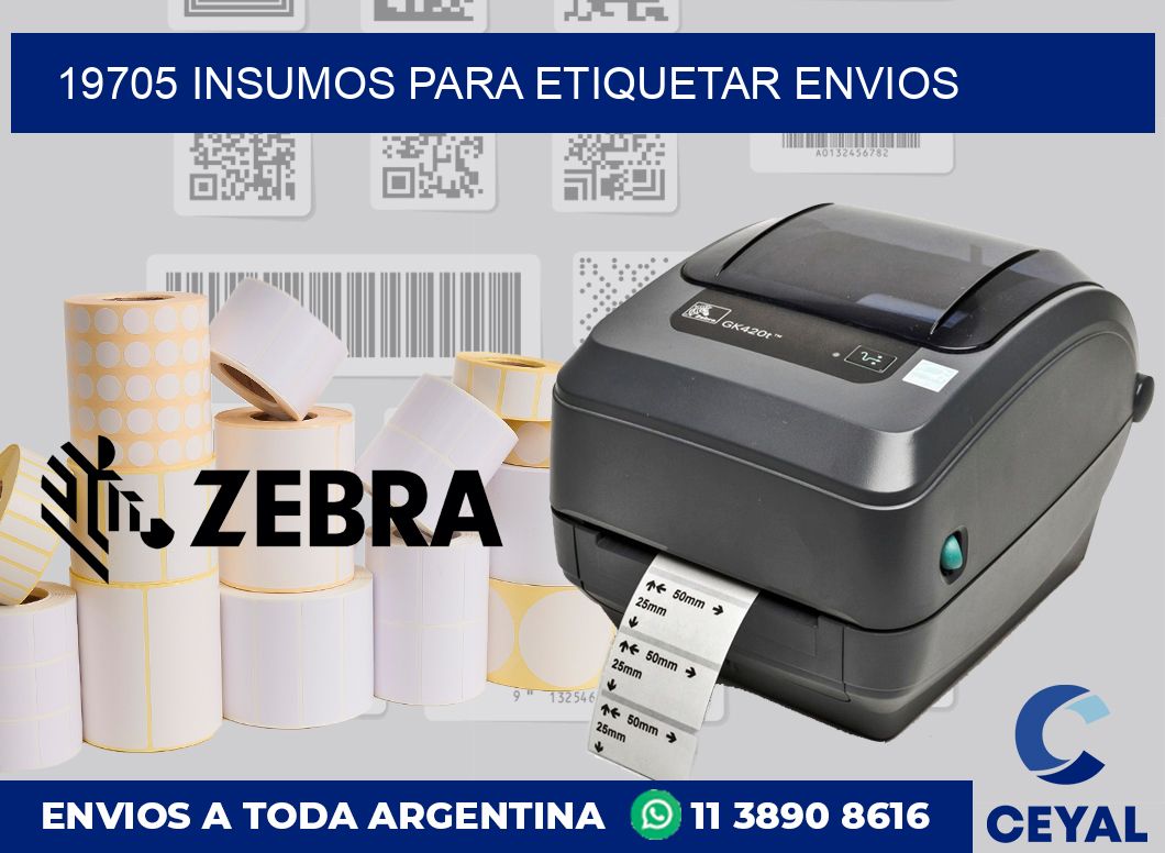 19705 insumos para etiquetar envios