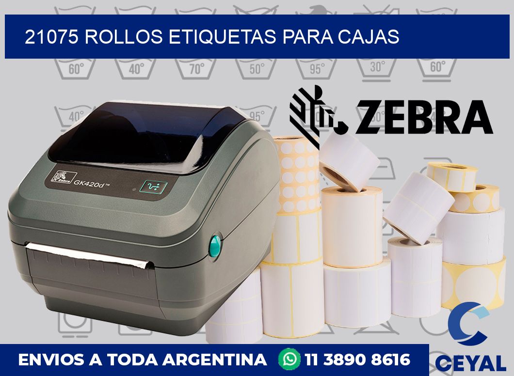 21075 rollos etiquetas para cajas
