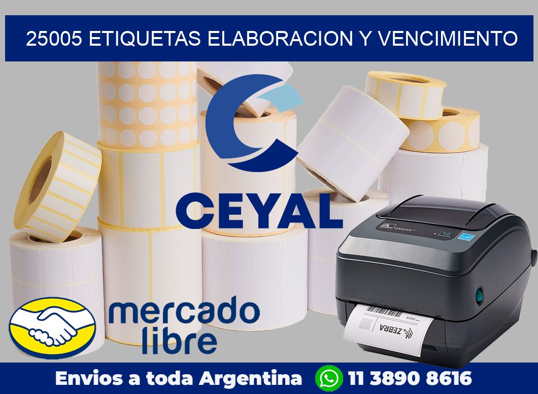 25005 Etiquetas elaboracion y vencimiento