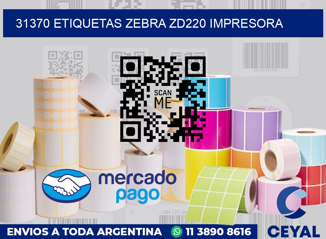 31370 etiquetas Zebra zd220 impresora