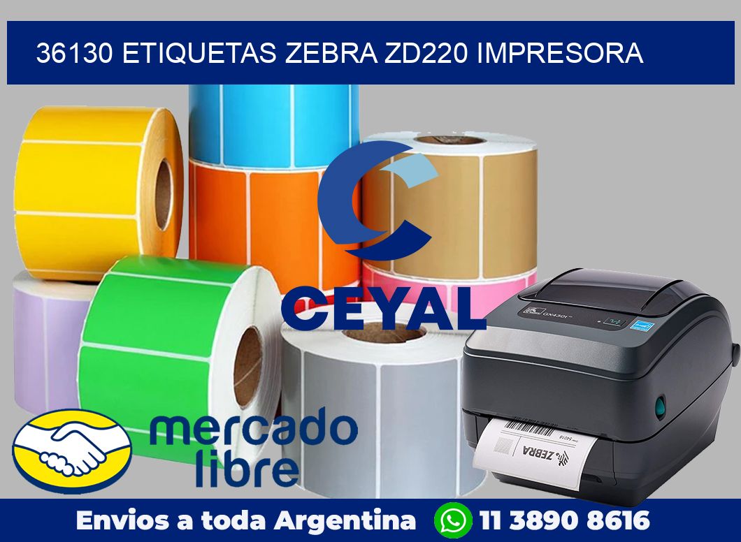 36130 etiquetas Zebra zd220 impresora