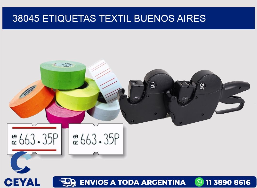 38045 etiquetas textil buenos aires