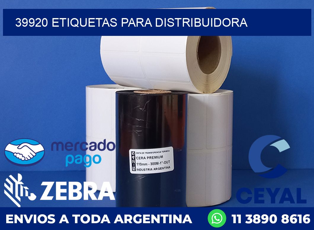 39920 etiquetas para distribuidora