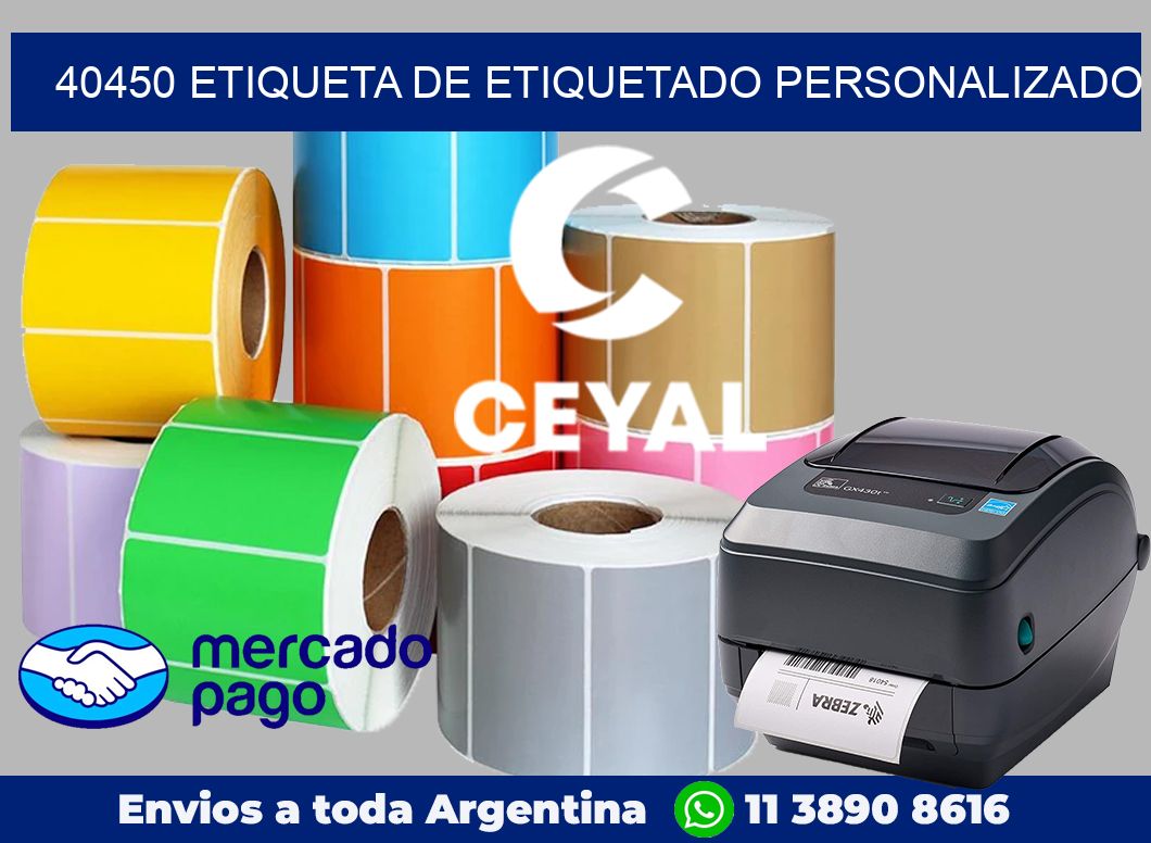 40450 Etiqueta de etiquetado personalizado