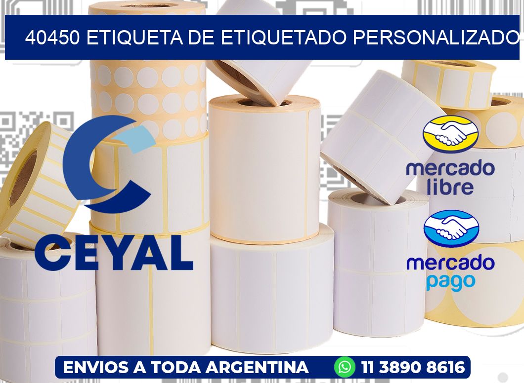40450 Etiqueta de etiquetado personalizado