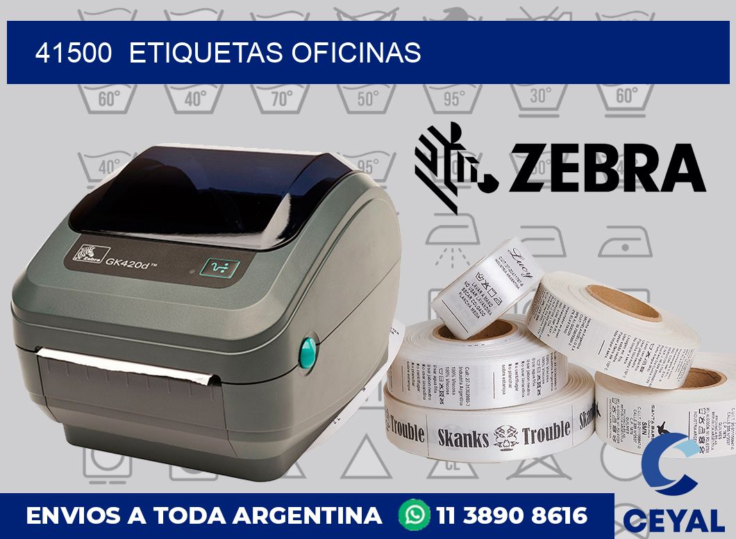 41500  Etiquetas oficinas