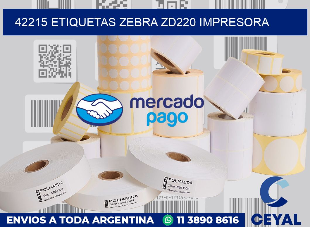 42215 etiquetas Zebra zd220 impresora
