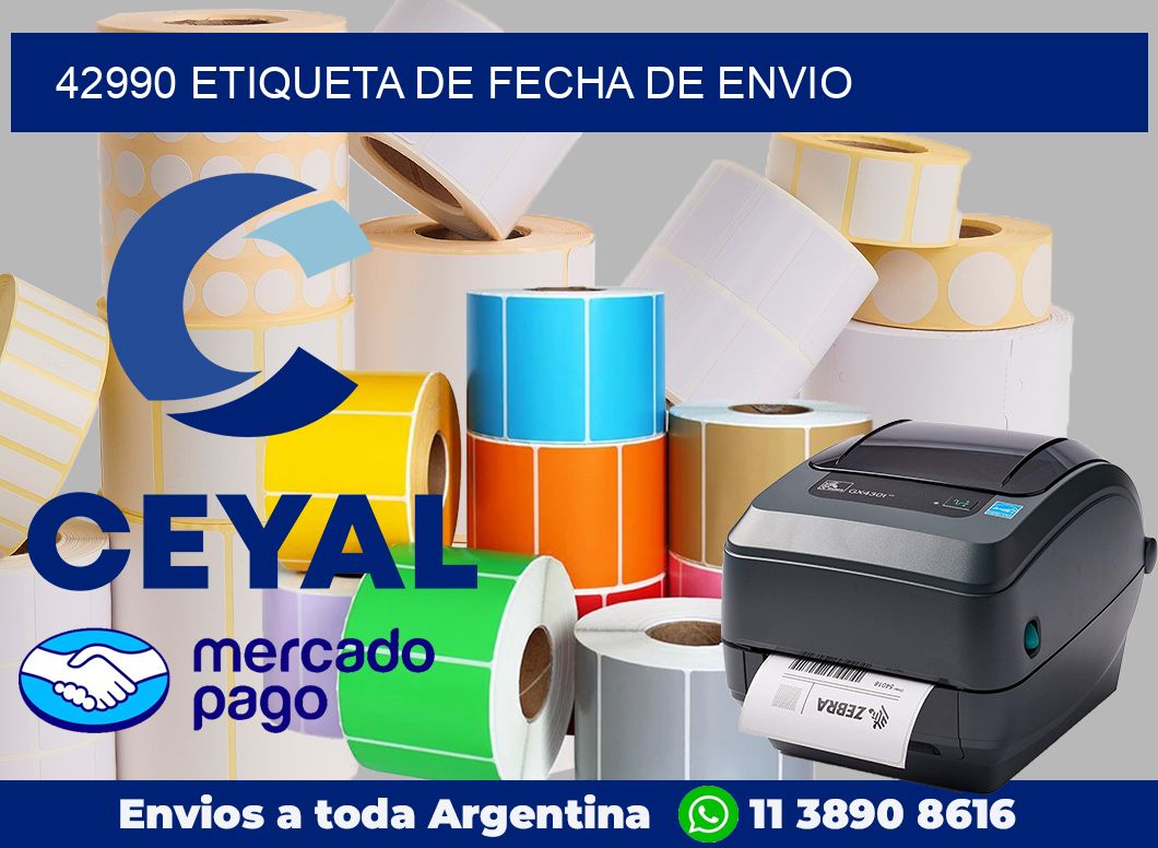 42990 Etiqueta de fecha de envio