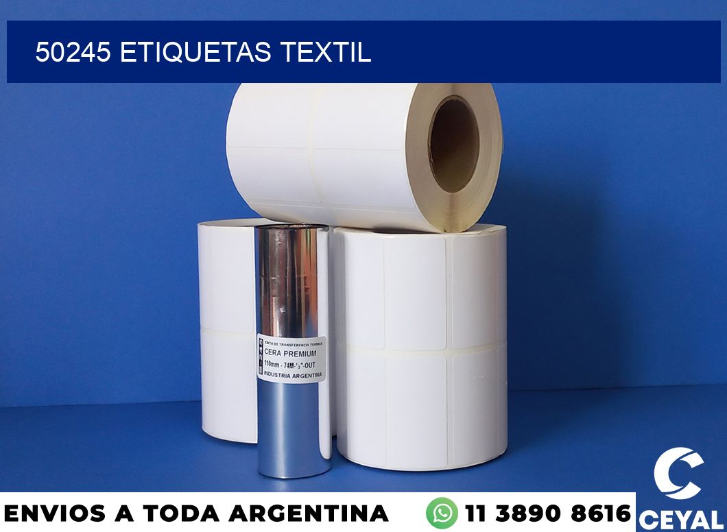 50245 etiquetas textil