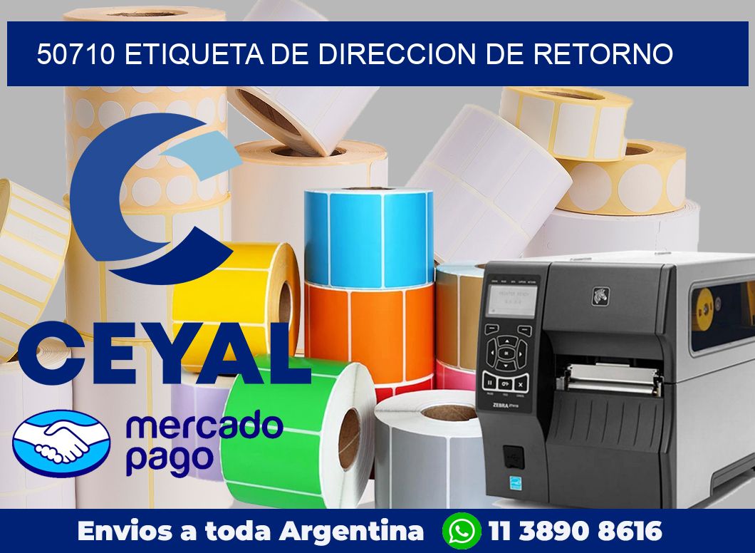 50710 Etiqueta de direccion de retorno