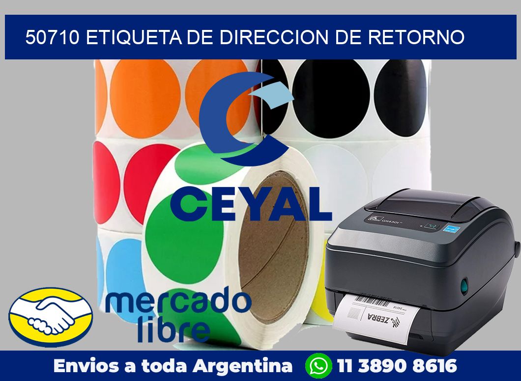 50710 Etiqueta de direccion de retorno