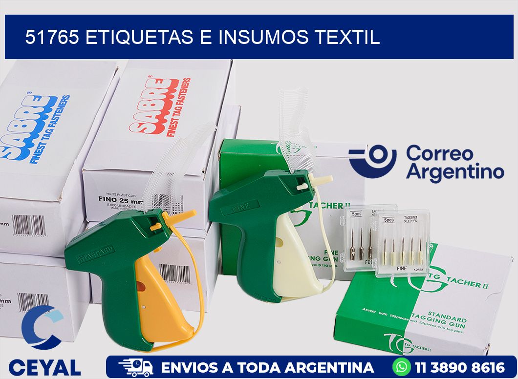 51765 etiquetas e insumos textil