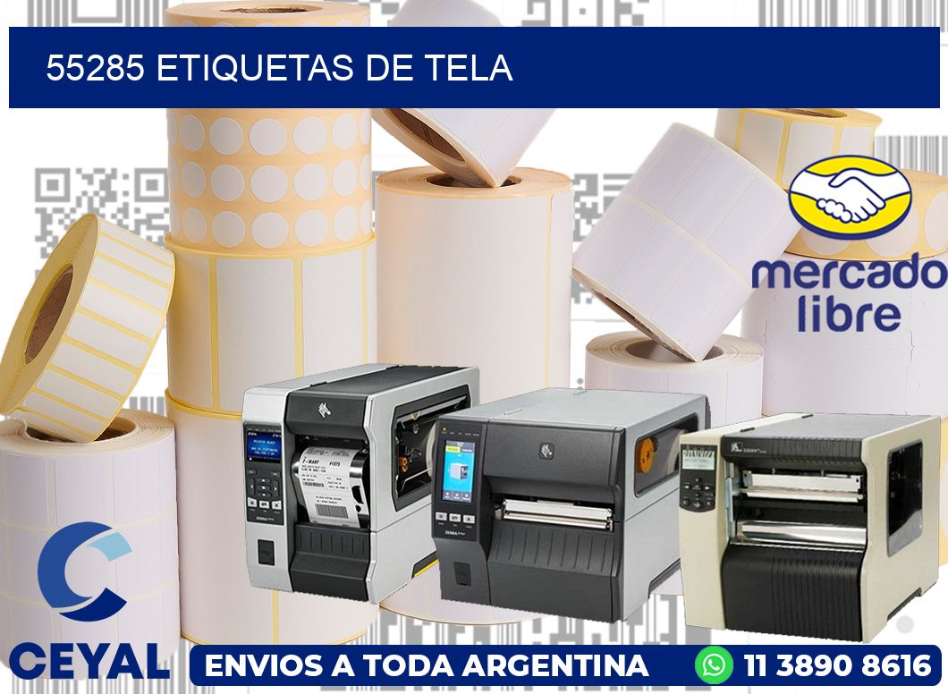 55285 Etiquetas de tela