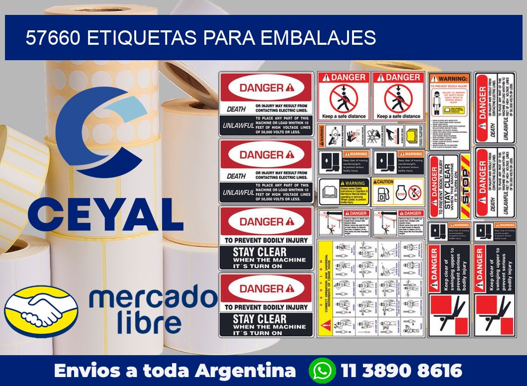 57660 Etiquetas para embalajes