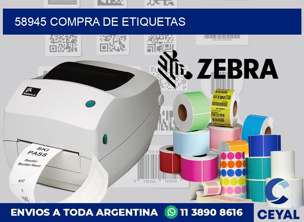 58945 compra de etiquetas