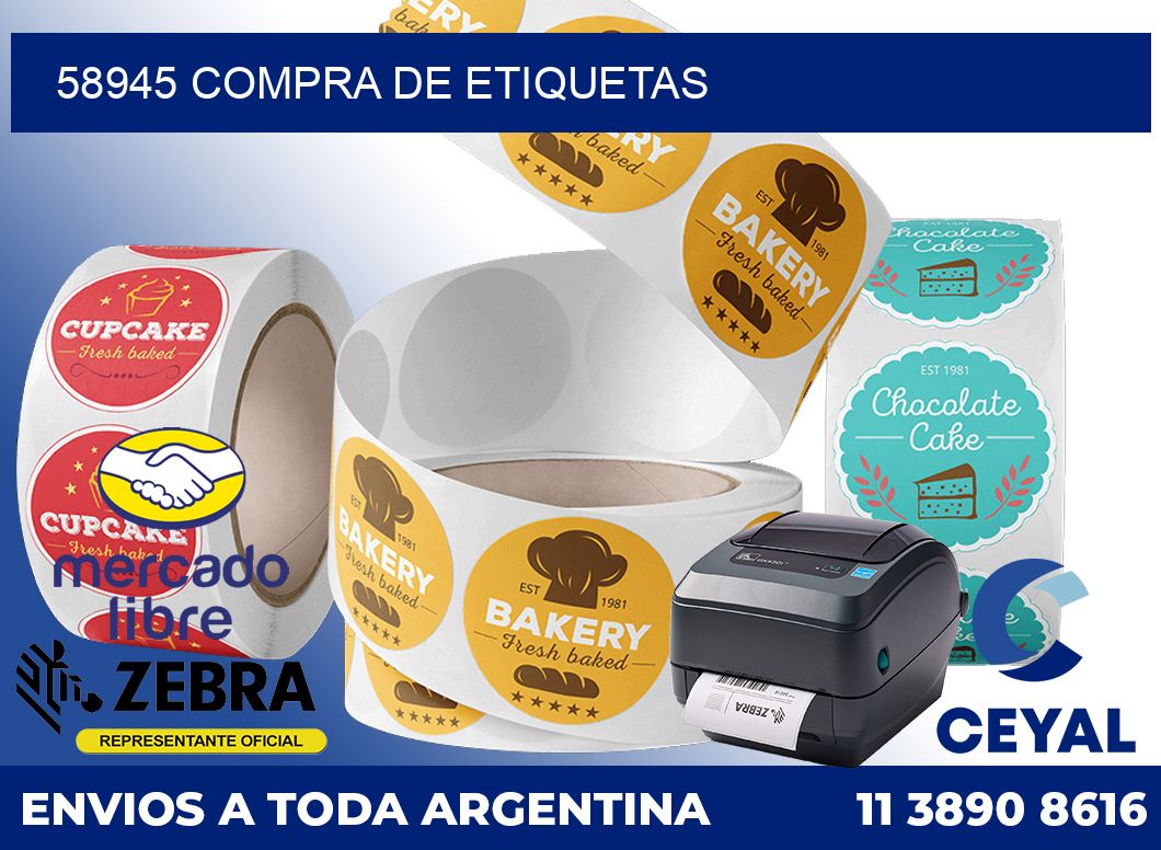 58945 compra de etiquetas