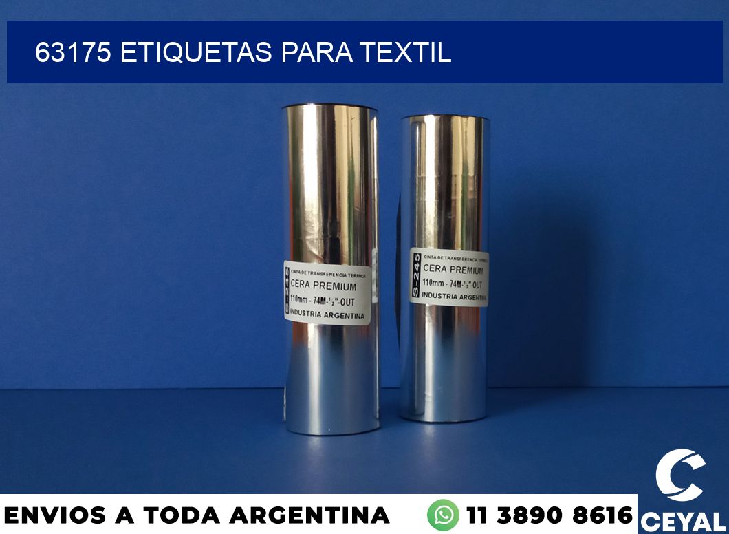 63175 etiquetas para textil