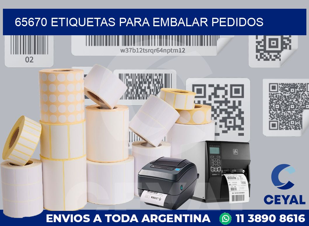 65670 Etiquetas para embalar pedidos