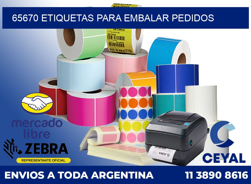 65670 Etiquetas para embalar pedidos