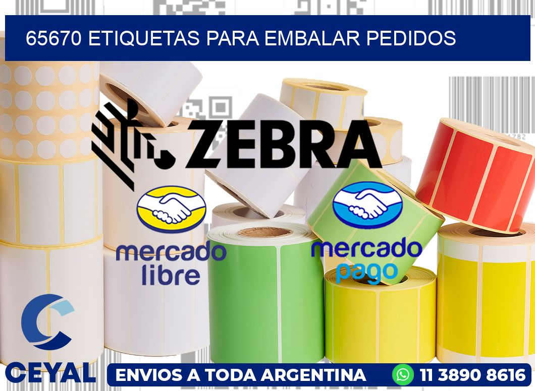 65670 Etiquetas para embalar pedidos